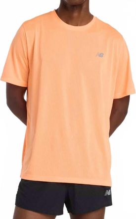 New Balance Athletics T-Shirt In Heathered Orange