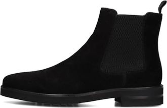 Mazzeltov Zwarte Su&egrave;de Chelsea Boots - Heren - Chelseaboots - Zwart - 40 EU - Su&egrave;de - Schoenen