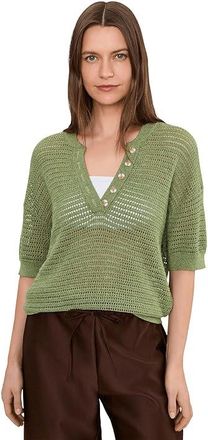 Varley Callie Knit Womens Sweater Olivine : XXS, Cotton