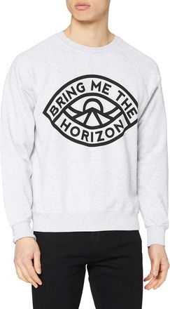Bring Me The Horizon Mens Eye Sweatshirt, Grey (Grey Grey), X-Large