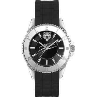 Plein Sport Glam Silicone Strap Watch, 40mm in Stainless Steel at Nordstrom Rack