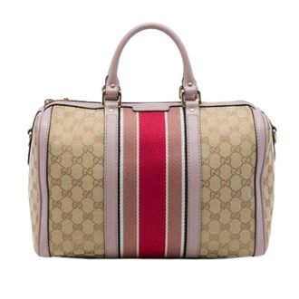 Gucci Pre-owned Satchel - Dames - Pre-owned - Beige - Maat: ONE Size Leer