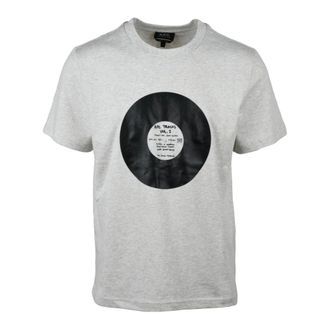 A.P.C. T-Shirts, male, Gray, Size: M T-Shirt