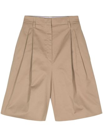 Prada Shorts met plooidetail - Bruin