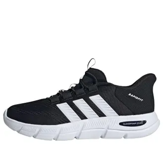 adidas (WMNS) adidas Cloudfoam Flex Rapidfit Shoes Core Black Cloud White Silver Metallic HP7002