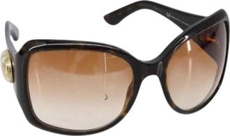 Gucci Pre-owned Accessories, female, Brown, Size: ONE SIZE Pre-owned Plastic Sunglasses