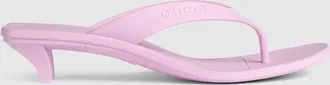 Gucci Womens Vittoria Thong, Pink, Rubber