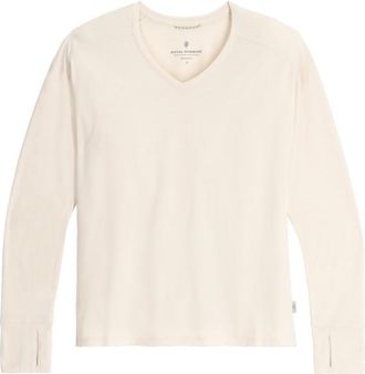 Royal Robbins Madera V Neck Longsleeve für Damen | weiß