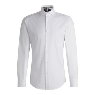 HUGO BOSS Overhemden, Heren, Wit, 6Xl, Formal Shirts