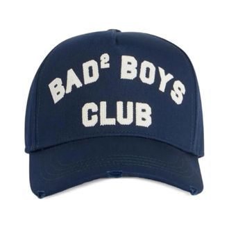Dsquared2 Baseball Gabardine Cap - Heren - Petten - Blauw - ONE Size - Katoen - Accessoires