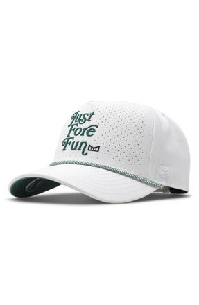 Melin Odysea Links Hydro Performance Snapback Hat in White/Green at Nordstrom, Size Medium
