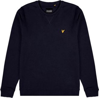 Lyle & Scott Cotton Crew Neck Sweatshirt - Heren - Ronde hals truien - Blauw - M - Katoen - Truien & Vesten