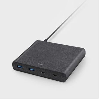 OEM Cargador De Pared Uniq Quick Charge 3.0 De 90 W, 2 Puertos Usb + 2 Puertos Usb-c, Color Negro
