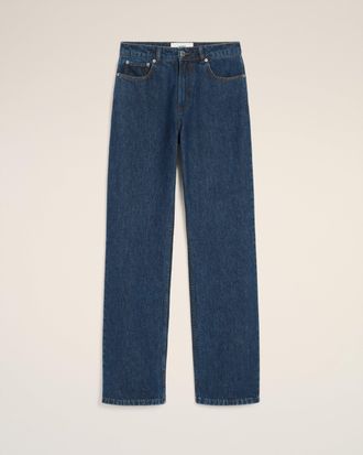 Ami Blue Cotton Large Fit Jeans Blue - 25 - for Women