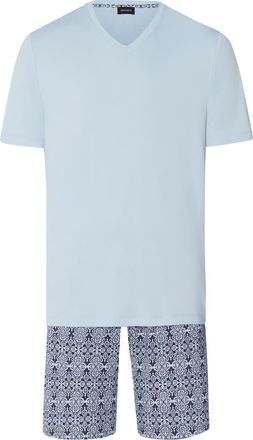Hanro Night And Day Cotton and TENCEL V-Neck Pajama Set in Heritage Tiles at Nordstrom, Size X-Large