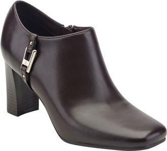 Bandolino Urbiny Faux Leather Bootie in Dbr02 at Nordstrom, Size 7.5