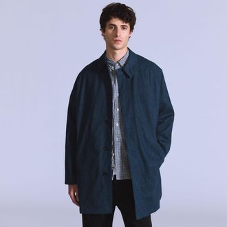 Levi's Blue Tab Denim Mac Coat - Mens - XL - Blue