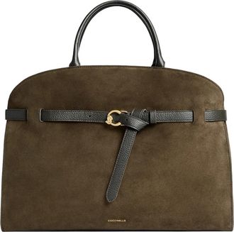 Coccinelle Su&egrave;de Shopper - Dames - Shoppers - Bruin - ONE Size - Su&egrave;de - Tassen