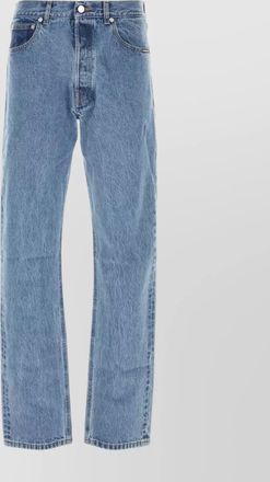 VTMNTS straight leg denim trousers with contrast stitching