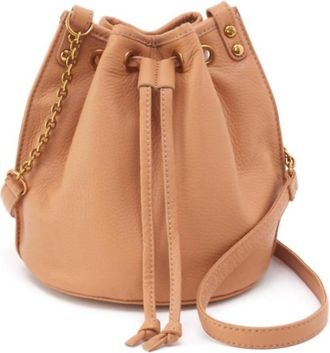 Hobo Womens Pier Bucket Crossbody Bag In Beige