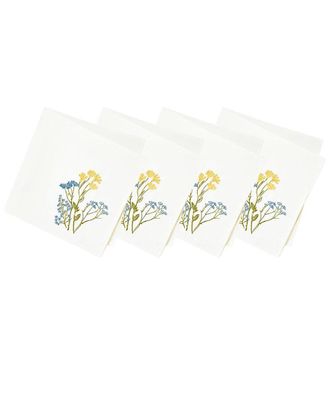 Lenox Set Of 4 Wildflowers Border Napkins