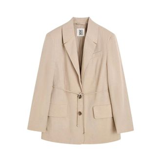 By Malene Birger Jassen, Dames, Beige, L, Linnen, Hilao Blazer