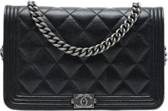 Chanel Pre-owned Boy Wallet on Chain - - Pre-owned - Donna - Nero - ONE SIZE