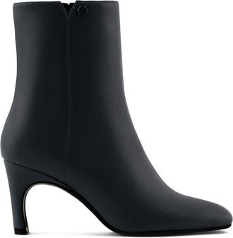 A|X Armani Exchange logo-plaque ankle boots - women - Fabric/Rubber/Polyester - 36 - Black