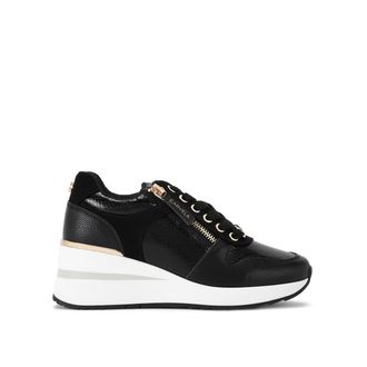 Carvela Womens High Rise Sneakers - Black - Size UK 4