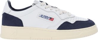 Autry Low-top Sneakers with Navy Suede Accents