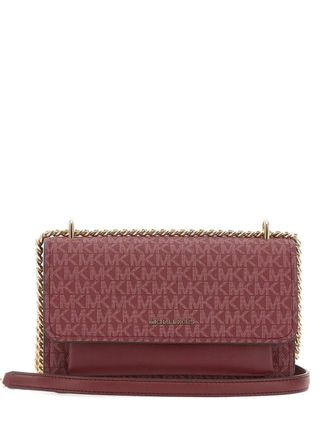 Michael Michael Kors Kleine Claire schoudertas met ketting - Rood