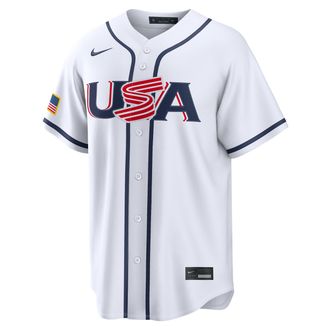 Nike Pete Crow-Armstrong USA Baseball 2026 World Baseball Classic Nike Mens Stadium Jersey in White | RE260GZIW3U-TCP