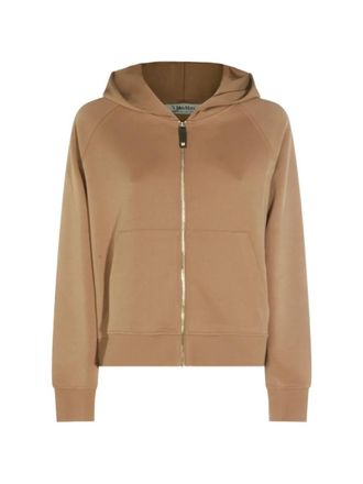 Max Mara Brown Solid Hood Sweater