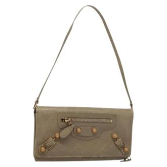 Balenciaga Pre-owned Shoulder Bags, female, Beige, Size: ONE SIZE Pre-owned Vintage Shoulder Bag