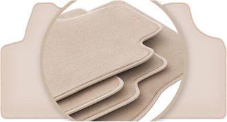 OEM Alfombrillas Beige Premium Para: Peugeot Expert Ii Furgoneta 2007-2016