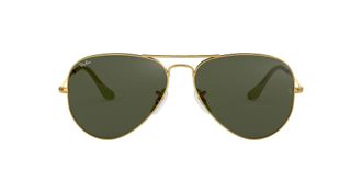 Ray-Ban Mens Aviator Large Metal Sunglasses, Gold (L0205 Gold), 58 mm UK
