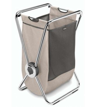 Simplehuman Accesorios De Ba&ntilde;o - Cesto Para Ropa Sucia, 75x42x51 Cm, Marr&oacute;n/acero Lt1008