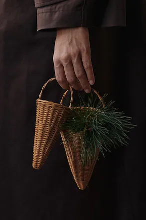 Ferm Living Braided Cones, Set of 2