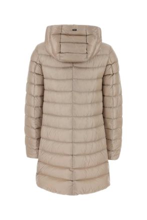 Herno Womens Sand Nylon Down Jacket Chantilly Piumini
