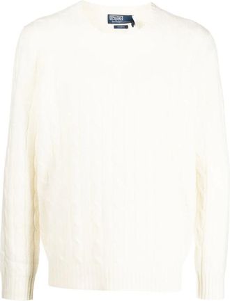 Polo Ralph Lauren Cashmere Crewneck Trui - Heren - Cashmere truien - Beige - 2XL - Truien & Vesten