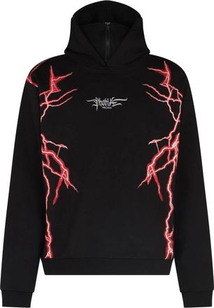 Phobia Archive Lightning Balaclava Hoodie - Heren - Hoodies - Zwart - M - Katoen - Hoodies & sweatvesten