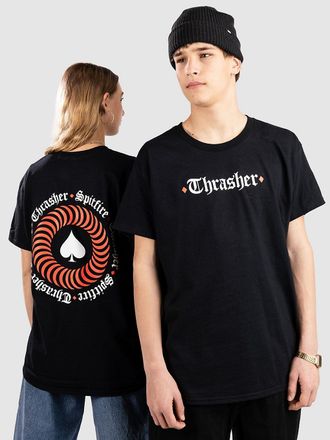 Thrasher X Spitfire The End Oath T-Shirt zwart