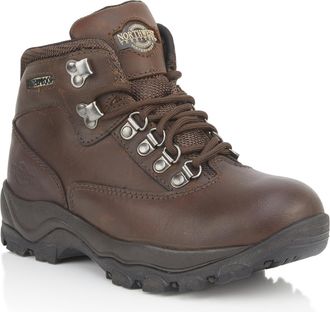 Northwest Territory Womens Peak Leather Waterproof Walking Hiking Trekking Boot- Waxy Brown- UK8