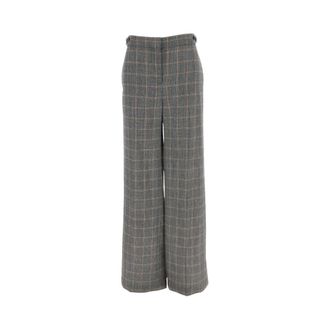 Stella McCartney Dames, Broeken, Grijs, Maat: L Wol