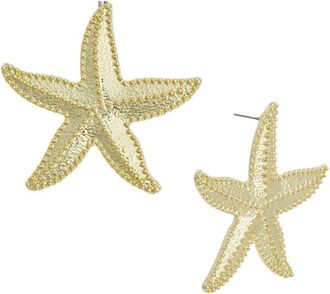 Adornia Adornia Oversized Shell Stud Earrings