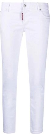 Dsquared2 Jennifer Cropped Jeans - Dames - Broeken - Wit - Maat: XS Katoen