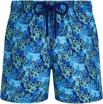 Vilebrequin Moorea Tigresa Zwemshorts - Heren - Strandmode - Blauw - L - Badmode