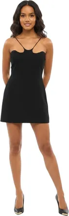 M&ocirc;not Black Halter Neck Mini Dress