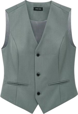 Anine Bing Gilet - Dames - Gillet - Groen - XS - Kostuums