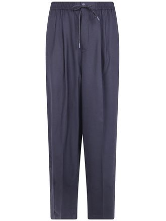 PT01 Pants Wool Black Man Trousers